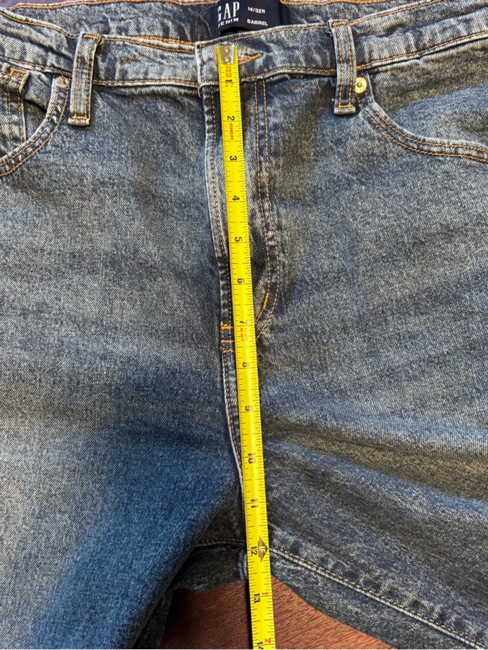 GAP High-Rise Wide Leg Jeans - Medium Blue - Picture 6 of 6
